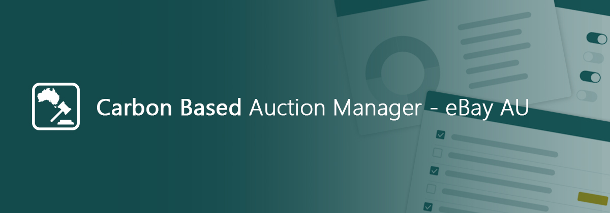 Carbon Based Auction Manager - eBay AU